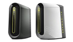 The Alienware Aurora gaming desktops come in Dark Side of the Moon or Lunar Light colors. (Image source: Dell)