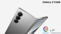 Samsung Galaxy Z Fold 6 got an overall score of 133 points on DxOMark's camera test (Image source: Samsung and DxOMark [edited])