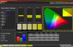 CalMan - Color saturation (calibrated)