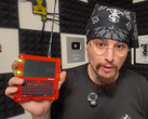 Kal holding the LoRa Radio Deck.