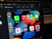 The Apple CarPlay interface in this Tesla Model 3 is streamed from a Raspberry Pi running on a custom version of Android (Image: Michał Gapiński)