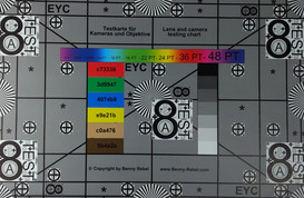 Picture of the test chart