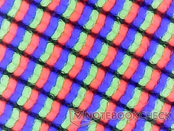 Subpixels are not as crisp as on a glossy screen