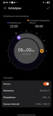 Honor Health: Sleep tracking features