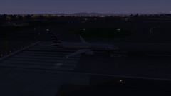 XPlane 11 Boeing 737-800 night. (Source: Own)