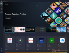 Microsoft Store landing page showing the Amazon Appstore Preview