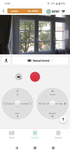 Control using the app