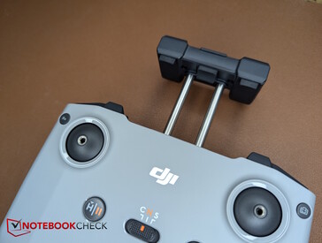 The phone mount is located at the top