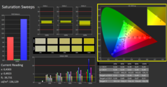 CalMAN - Color saturation (calibrated)