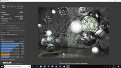 Cinebench R15 Multi 64Bit results on battery