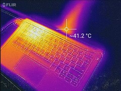 Thermal profile, side (max load)