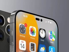 iPhone 14 Pro Max will offer a pill-shaped notch for Face ID and a punch hole for the selfie camera. (Image Source: Gizmochina)
