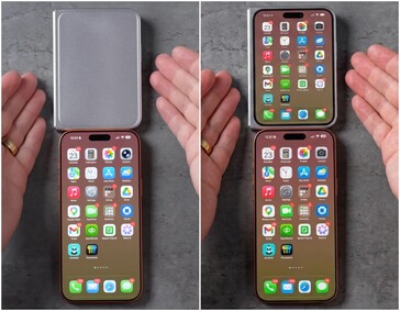 iPhone Ultra/Fold design model next to iPhone 17 Pro Max.