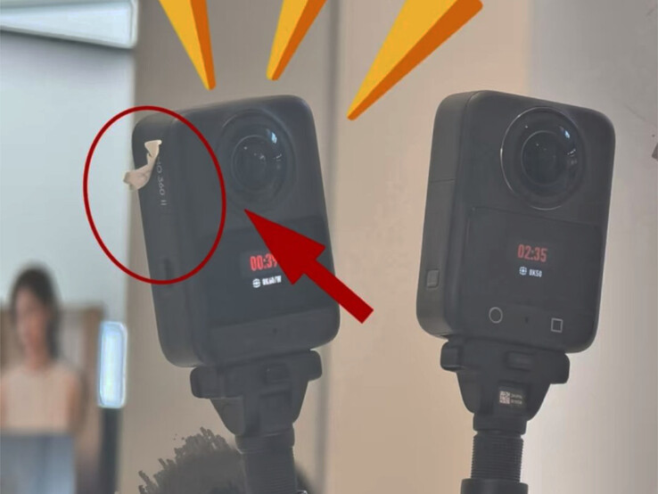 The Osmo 360 II and Osmo 360, from left to right.