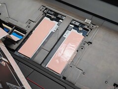 Two additional SSD slots below the keyboard