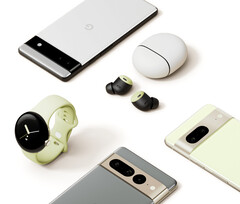 The Pixel Watch alongside the Pixel 6a, Pixel Buds Pro and the Pixel 7 series. (Image source: Google)