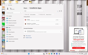 McAfee Webadvisor and Banner