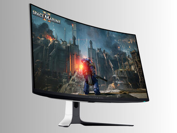 Alienware AW3225QF 4K OLED monitor curvature (Image source: Alienware)