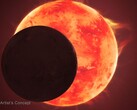 An artist's concept of planet TRAPPIST-1 d revolving around its star (Image source: NASA, ESA, CSA, Joseph Olmsted, and STScI)