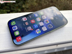 A photograph of Apple&#039;s iPhone 17 in an outdoor environment. (Image Source: Manuel Masiero for Notebookcheck) 