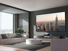 The Hisense L9H Laser TV comes in 100-in and 120-in models. (Image source: Hisense)