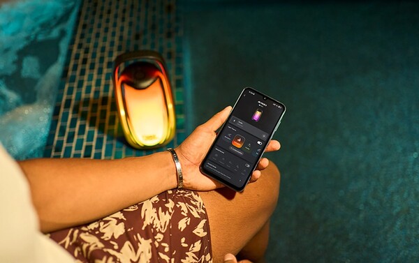 The JBL One app can be used to adjust the equalizer and modify the lights.