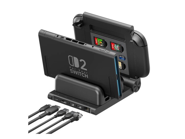 Jsaux's new dock can charge four Joy-Cons simultaneously.