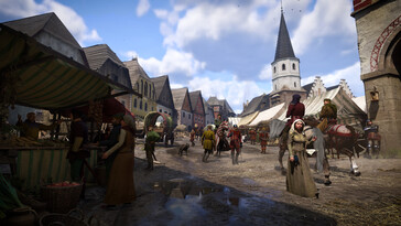 An image showing the city of Kuttenberg in Kingdom Come: Deliverance II. (Image source: Steam)