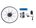 The LUCIIDA e-bike kit contains a motorized wheel and handlebar-mounted LCD. (Image source: LUCIIDA)