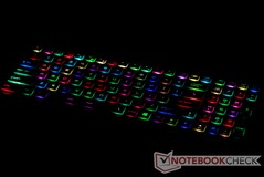Per-key RGB lighting