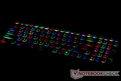 Per-key RGB lighting