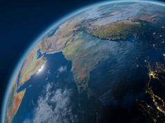 An illustration showing the Earth.