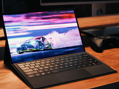 The Super V is powered by the Core Ultra X7 358H. Pictured: the front of the gaming tablet. (Image source: OneXPlayer)