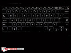 Keyboard backlight: 3 levels (+ off)