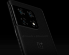 The OnePlus 10 Pro takes a noticeable design cue from the Galaxy S21 Ultra camera design. (Image: @OnLeaks/Zouton)