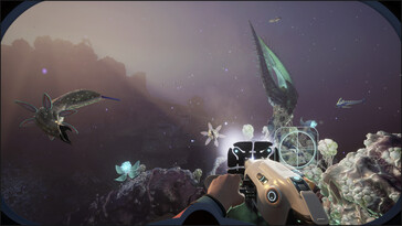 Pictured: A gameplay screenshot from Subnautica 2.