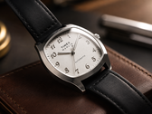 The Timex Marlin Tonneau TW2Y84300IK has a white dial