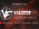 Fans worldwide can watch or mirror stream the VF Direct broadcast (Image Source: SEGA via X)