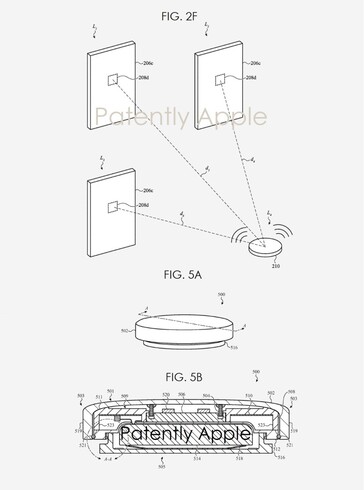 AirTags might sync or interact with the "smart" environment around it. (Source: USPTO via PatentlyApple)