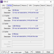 CPU-Z caches