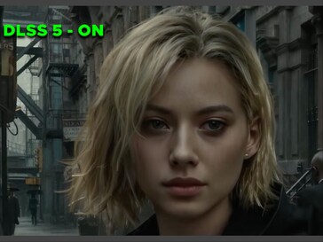 Grace from Resident Evil Requiem during DLSS on footage.