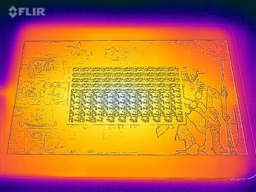 Surface temperature under load (front)