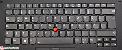 The keyboard of the Lenovo ThinkPad Yoga X1 (2nd Gen)