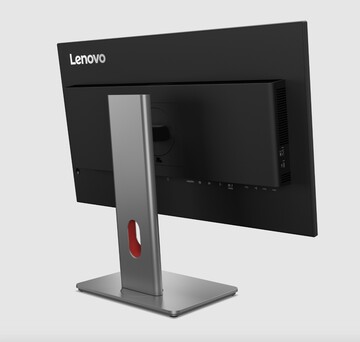Rear view of the Lenovo P27UL OLED monitor.