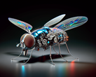 The Chinese micro drone is approximately 0.51 inches long. (Image source: DallE3)