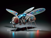 The Chinese micro drone is approximately 0.51 inches long. (Image source: DallE3)