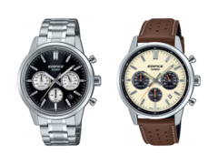 The Casio Edifice EFR-575 chronographs have been launched in Europe. (Image source: Casio)