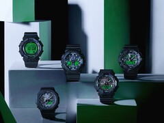 From left: GD-010BEG-1, GA-B2100BEG-1A, GA-100BEG-1A, GA-B010BEG-1A, GA-700BEG-1A