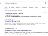 Some private WhatsApp group invite links may be searchable. (Source: WhatsApp)