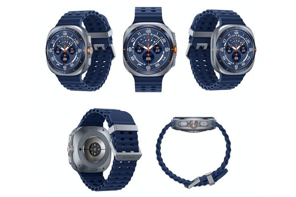 The rugged Galaxy Watch Ultra (2025) looks stunning in this blue hue. (Image source: PhoneArena/Evan Blass)